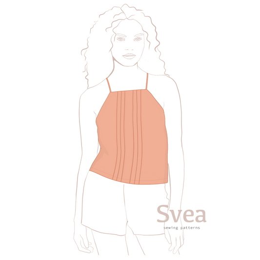 Esme pintuck top PDF sewing pattern